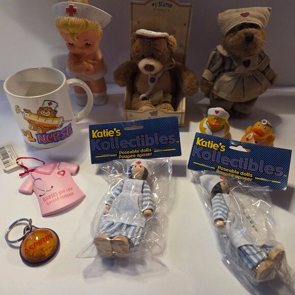 Nurse's Collectible Set of Novelty Items - Picture 1 of 6